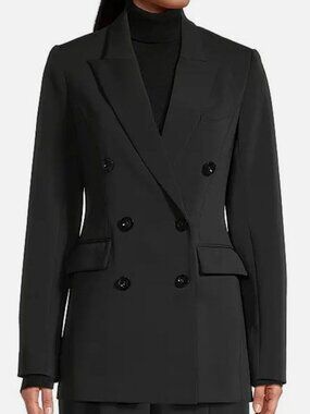 Toccin Women's Black Mia Double-Breasted Blazer Size 4